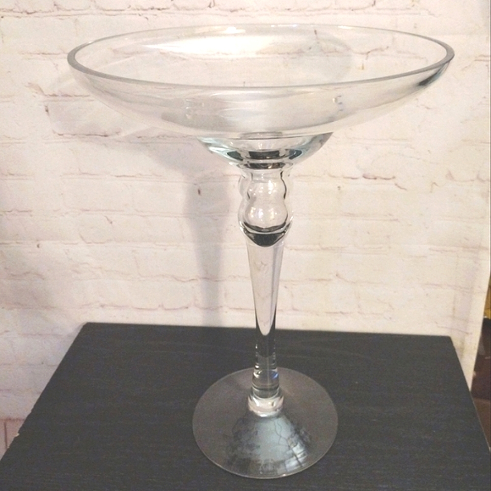 Bowring GIANT 16" Tall Margarita Cocktail Glass Centerpiece Display Vase